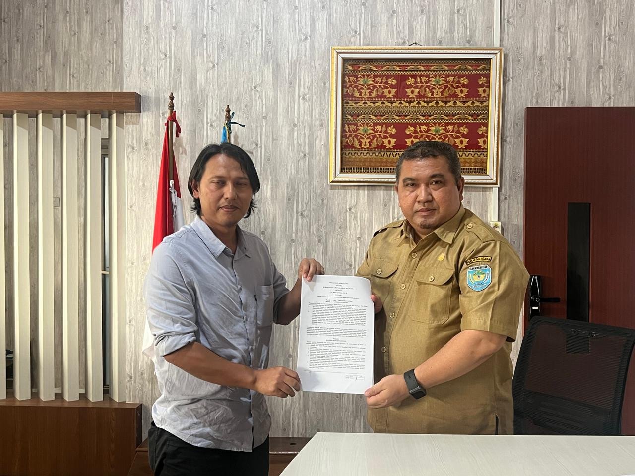 >Pengesahan kerjasama Implementasi SIMRS RSUD Muaradua